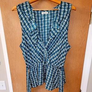 Printed, flowy shirt